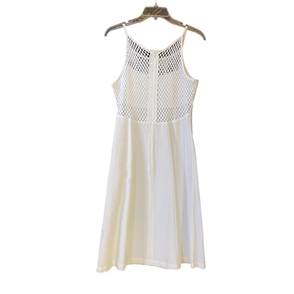 Cuco Mexico Class White Ivory Mesh Dress Spaghetti Straps Cotton Size M - L NWOT - Picture 13 of 13